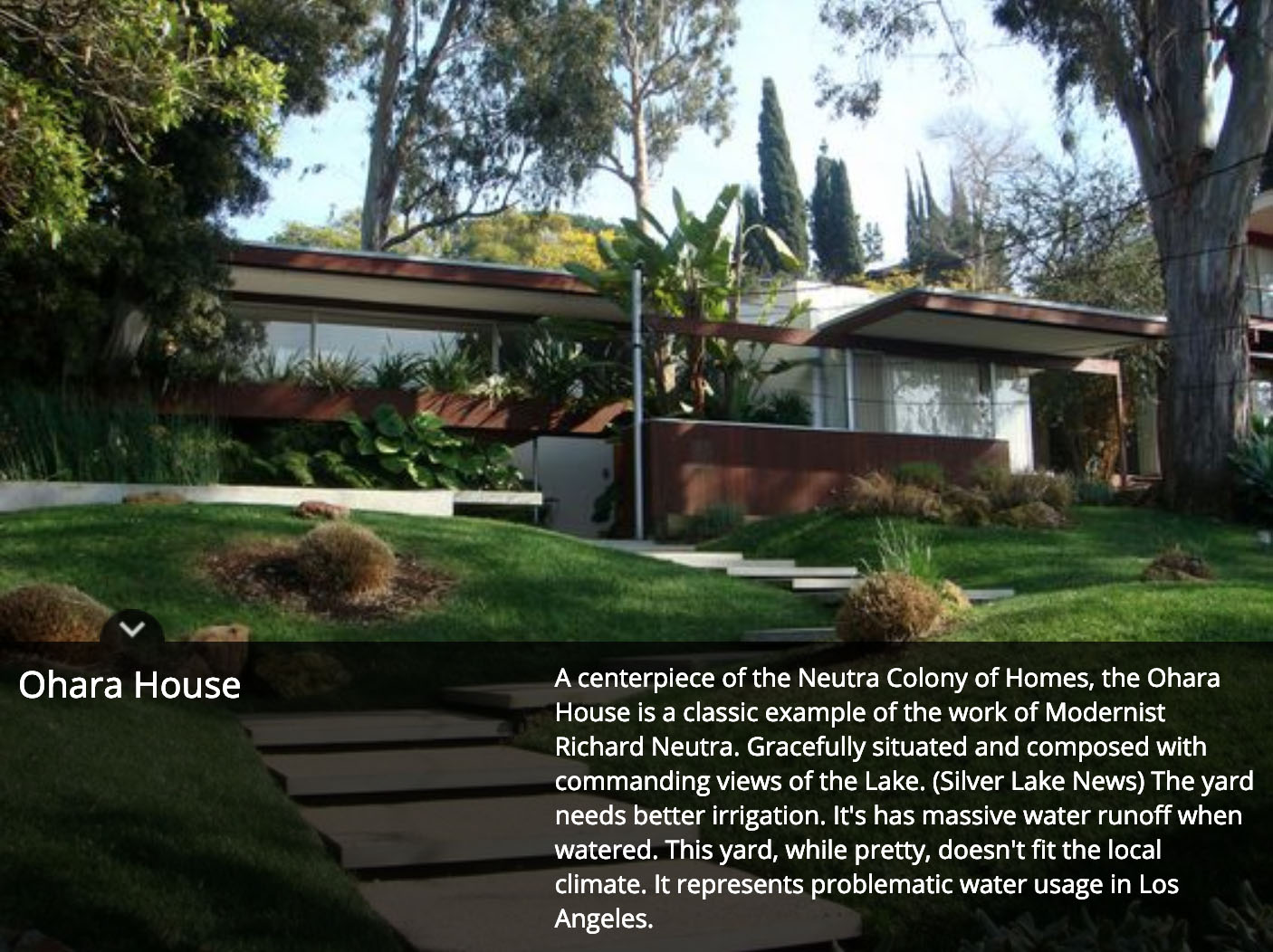 Esri map of the Neutra Colony in Silver Lake, Los Angeles.