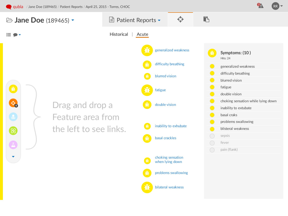 UI for AI assisted diagnosis