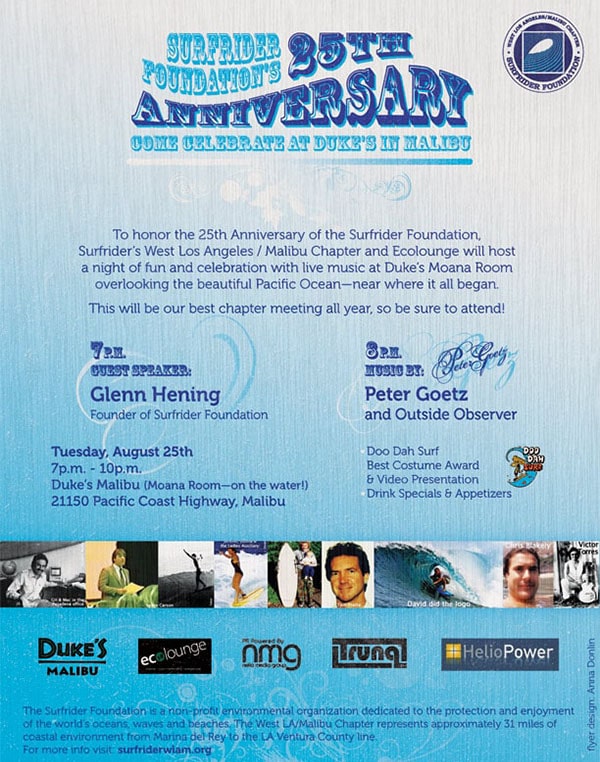 Surfrider meeting flyer design